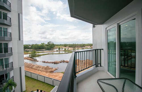 Kram Condo | Family-sized condo with well equiped kitchen, AC, Balcony and near by the beach