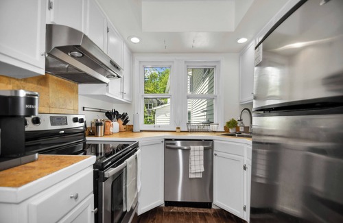 Northshore Triangle House | Family-sized historic home with game room! Walk to ND