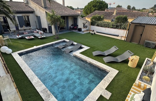 Marignane Villa | Family villa with pool near côte bleue