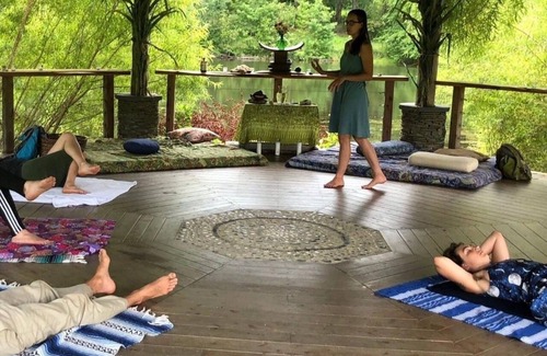 Chapel Hill House | Farm retreat center sleeps up to 40: four barn bedrooms, eight yurt bedrooms!