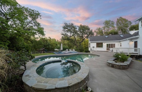 Santa Rosa House | Farmhouse at Sonoma Oaks. Hot Tub, Pool, Bocce!
