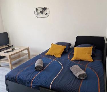Orleans Apartment | Faubourg des voyageurs 4 - Studio climatisé 2 personnes - proche axe autoroute