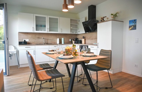 Tossens Apartment | Favorite place - sauna. Terrace. Low barrier.
