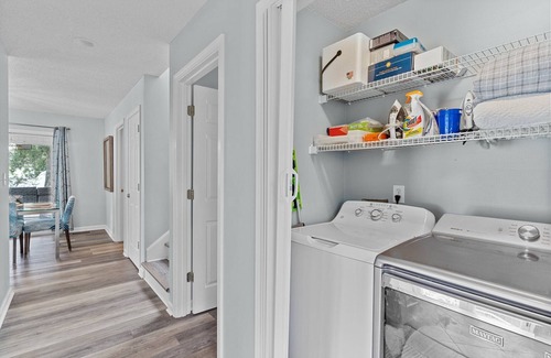 Tranquil Harbour House | Fenced in yard, Short walk to the beach from this spacious home. Dogs welcome!
