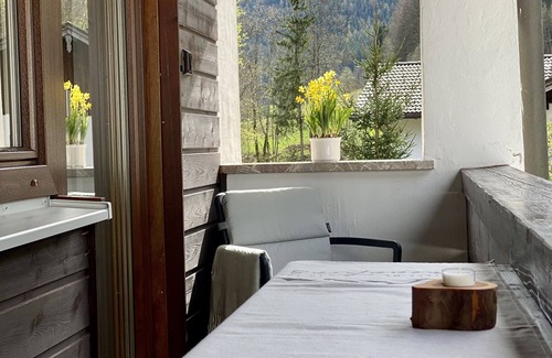 Ramsau bei Berchtesgaden Apartment | Ferienwohnung Bergheimat, 2 Personen mit Balkon, Dusche