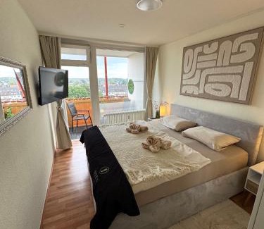 Oberdorla Apartment | Ferien-Whg Albatros direkt am Steinhuder-Meer, mit Meerblick und Parkplatz