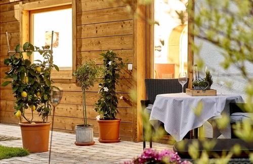 Unterschonau Apartment | Ferienwohnung Kehlsteinblick, 1-2 Personen, 50qm, 1 separates Schlafzimmer, Terrasse