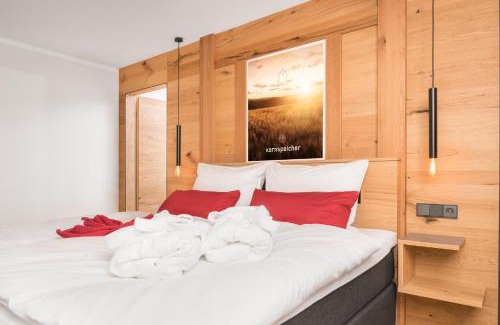 Feilitzsch Apartment | Ferienwohnung im Chaletstil Kornspeicher 70 qm Wellness Fitness Sauna Bergrödelhof