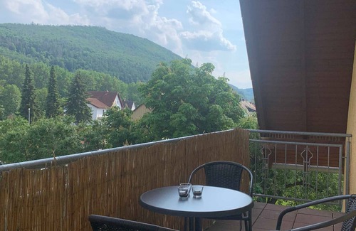 Edertal Apartment | Ferienwohnung Pusteblume - 2 Schlafzimmer, Küche, Wohnzimmer, Bad, Balkon