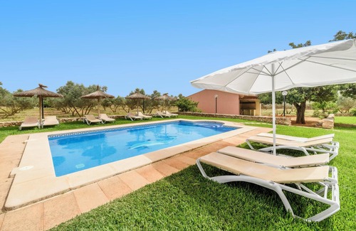 Son Antem Villa | Finca "Casa Campillos" near Golf Course with Pool, Wi-Fi, A/C, Terrace & Garden; Pet Friendly