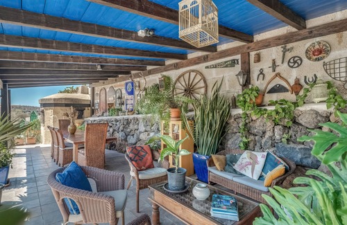 Guia de Isora Villa | Finca Eden with Sea View, Pool & Wi-Fi