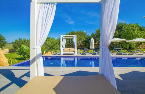 Manacor Villa | FINCA S'HORT DE CONIES - Spectacular house with private pool surrounded by fields and peac