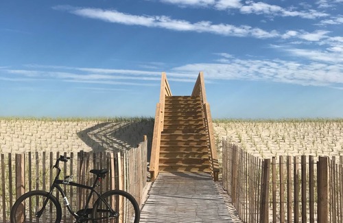 Ocean Beach House | Fire Island beach house with Heated Pool & Bocce Court