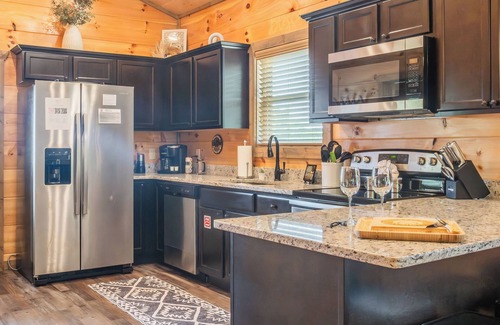 Sevierville Cabin | Fire Pit, 85° Indoor Pool, Hot Tub, Game Room