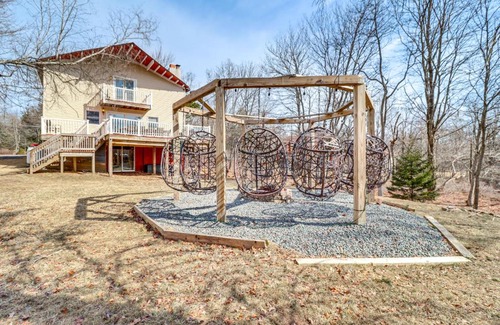 Long Pond House | Fire Pit and Game Room Spacious Poconos Retreat!