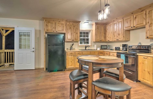 Cherokee Cabin | Fire Pit: Cozy Bryson City Cabin on Tuck River