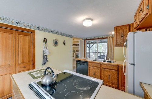 Walton Cottage | Fire Pit & On-site Pond: Wooded Walton Home!