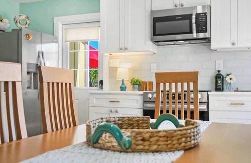 Crescent Beach House | Fire Pit, Tropical Oasis, Steps to Beach, Patio