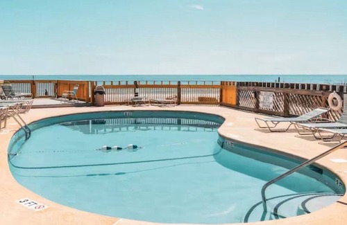 Garden City Condo | First floor oceanfront condo with pool, hot tub & beach access