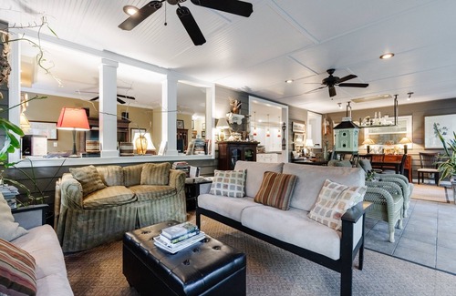 Easley House | Five Ponds Lane- serene 3-bedroom home nestled in a professionally designed landscape oasis