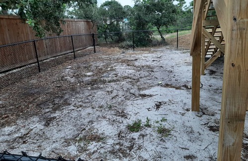 St. George Island House | Flip Flop Inn Large Fenced yard Golf Cart