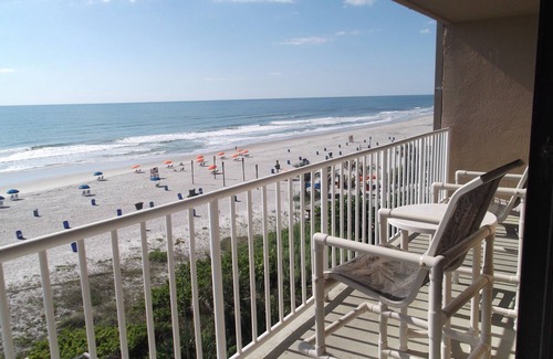 Cocoa Beach Condo | FLOAT ABOVE THE OCEAN! Top Floor views! Space X Views! Right Downtown!