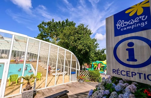 Muzillac House | Flower Camping La Blanche Hermine * - Mobil home Paimpol COMFORT 28m2 (2 bedrooms - 4/6 people) + Covered terrace + TV 6 people