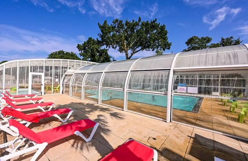 Muzillac House | Flower Camping La Blanche Hermine * - Mobil home Paimpol COMFORT 28m2 (2 bedrooms - 4/6 people) + Covered terrace + TV 6 people