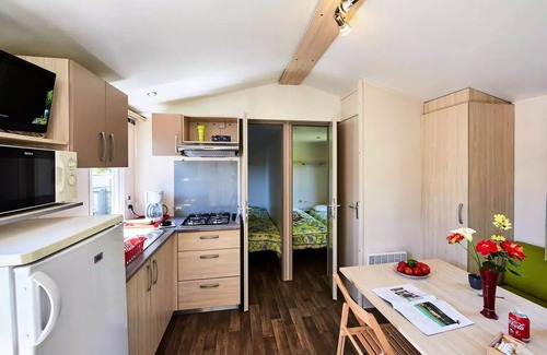 Muzillac House | Flower Camping La Blanche Hermine * - Mobil home Carnac CONFORT 32m2 (3 rooms - 6/7 people) Covered terrace + TV 7 persons