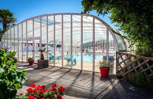 Muzillac House | Flower Camping La Blanche Hermine * - Mobile home Paimpol STANDARD 25m2 (2 bedrooms - 4/6 people) + Covered terrace + TV 6 people