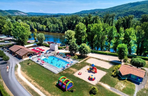 Souillac House | Flower Camping Les Ondines * - Cabane Lodge Wood on stilt Comfort 38m2 (2 bedrooms) including covered terrace 12m2 + TV 4 persons