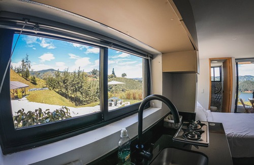 Guatape Apartment | FOR TWO PEOPLE LAKE VIEW JACUZZI INSIDE AND OUTSIDE