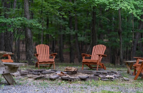 Berkeley Springs Cabin | Forest Haven: Hot Tub, Record Player, Fire Pit