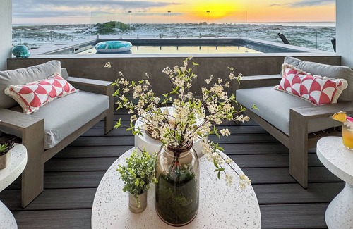 Pensacola Beach House | Forever Sunsets w/Private Temp Controlled Pool, Elevator & Sleeps 30 in beds