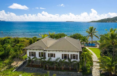 Estate Fortsberg Villa | Forts Cove ~ Private beachfront villa with pool