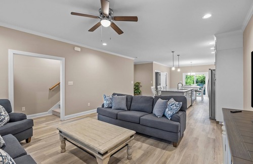 Morehead City House | Four townhomes - heart of the city - elevator, balconies, fast WiFi, central AC