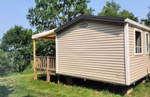 Rouffignac-Saint-Cernin-de-Reilhac House | Flower Camping Les Terrasses de Dordogne * - Mobile home Premium 30 m2 (3 bedrooms) terrace semi-covered 15m2 + TV + LV + Clim 6 persons