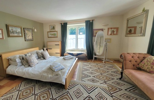 Sainte-Innocence House | The Old Barn, 4 bedrooms stone barn with pool and garden