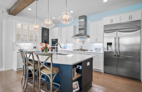 Santa Rosa Beach House | Free 6 Bikes & New 6-Seat Golf Cart, Blue Heron Haven Private Heated Pool!
