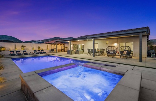 Desert Hot Springs House | Free day in August! Desert Paradise! Pool, Spa, Games