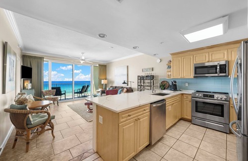 Panama City Beach Condo | FREE GOLF and TIX! Boardwalk Beachfront 603 Updated w/Heated Pool & Hot Tub!