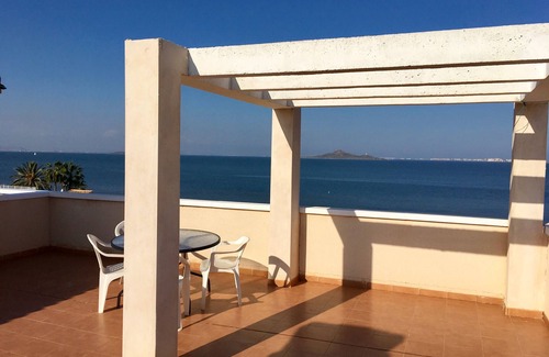 Los Nietos Apartment | Front line sea view penthouse apartment, roof terrace, communal pool