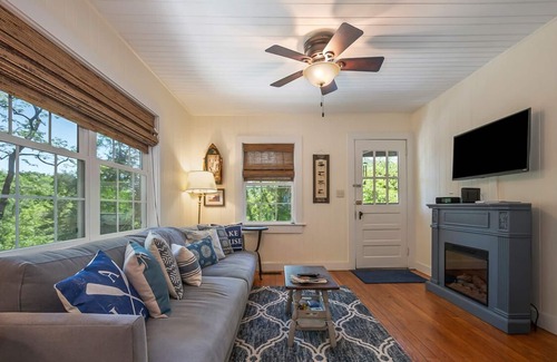 Lake Lure Cottage | Full Bloom: Lake Cottage with Hot Tub, Walkable to Lake Lure Beach, Marina and Chimney Rock Village!