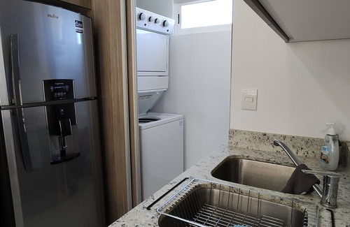 Cerritos Condo | Fully Equipped 2 BR Main Floor Condo Near Beach at Almarena Residencial