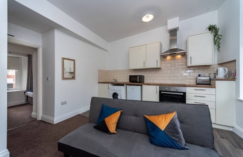 Neath Apartment | Fully Equipped Kitchen, Double room