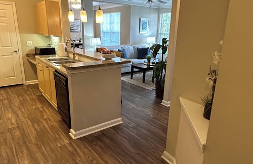 Alpharetta Apartment | Fully -Furnished Two Bedroom Apartment with Fireplace and Balcony in Alpharetta