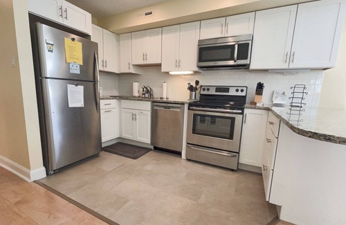 Stone Harbor Condo | FULLY RENOVATED! PRIVATE DECK AND POOL VIEW! STONE HARBOR GARDENS