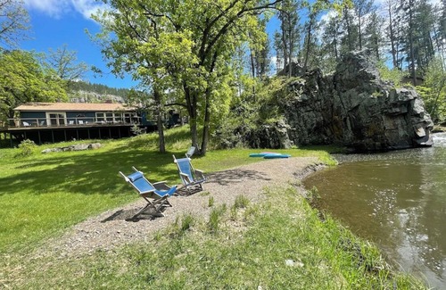 Rapid City House | Fun Historic Cabin with the Best Swimming Hole on Spring Creek