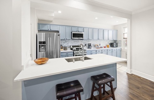 Brightwood Park House | Furnished, Cozy Family/Pet-Friendly 1B1B Basement in Home with Turnkey Amenities