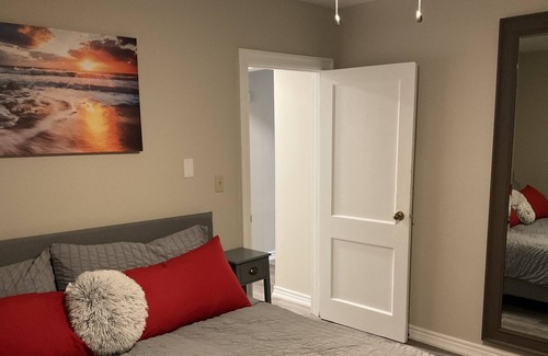 London Apartment | Furnished inclusive 1 bed + large den parking laundry patio suitcase ready